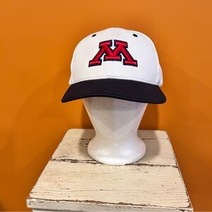 Minnesota small to medium White and Black Cap with Red Logo